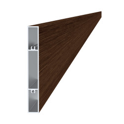 Profil 120x16mm, L-6000mm, práškový lak, štruktúra ORECH Profil 120x16mm, L-6000mm, práškový lak, štruktúra ORECH